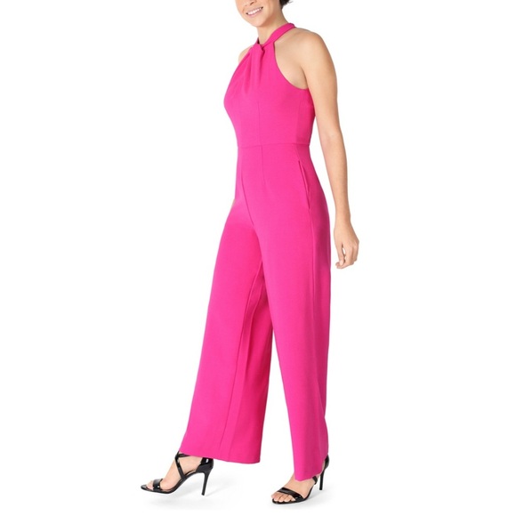 julia jordan Pants - NEW | Julia Jordan | Pink Halter Neck , Wide Leg Jumpsuit - Size 12
